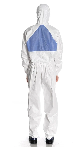 Faba T-535-Beyaz-L Lamineli Tulum - Resim 3