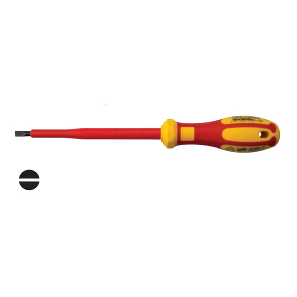 Ceta Form İzoleli Düz Uçlu Tornavida (Vde) 5.5X125 mm - G01-055-125 ürün görseli 1