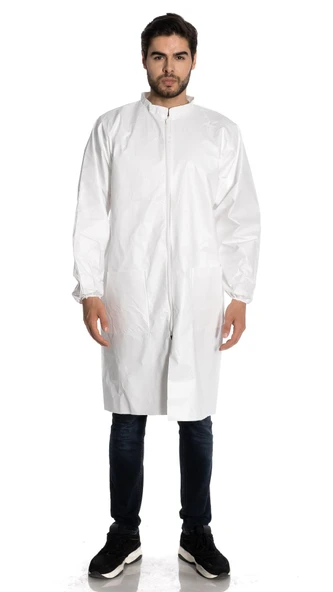 Faba LO-530-Beyaz-XL Lami̇neli̇ Laboratuvar Önlüğü ürün görseli 1