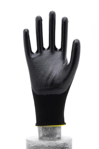 Faba EP-1321 Siyah Nitril Polyester Eldiven-L - Resim 2