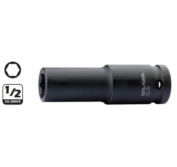 Ceta Form 1/2” 6 Köşe Derin Havalı Lokma Anahtar 16 mm - C64-H16 ürün görseli 1