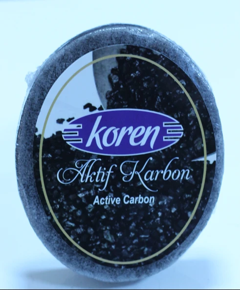 KOREN Aktif Karbon Süngerli Sabun 120g ürün görseli 1