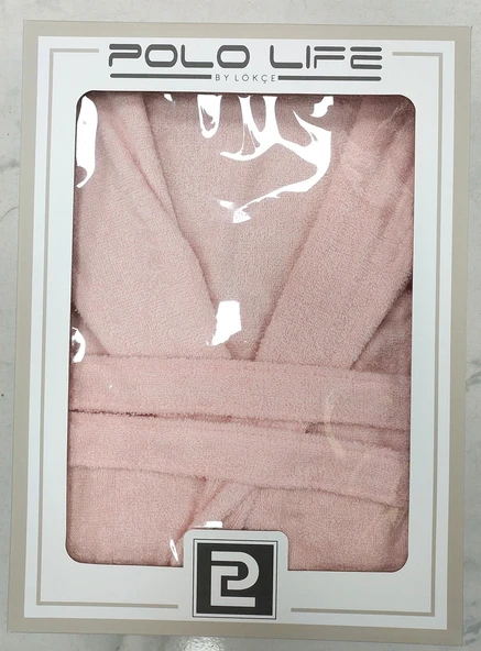 Polo Life Kutulu Bamboo Tek Bornoz Şalyaka-Pembe (XL Beden) ürün görseli 1