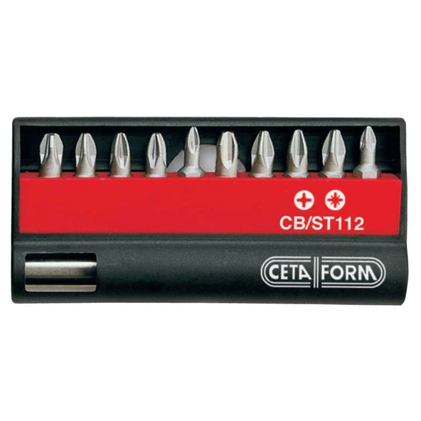 Ceta Form 11 Parça Profesyonel Bits Uç Takımı Yıldız/Pozidriv - CB/ST112 ürün görseli 1