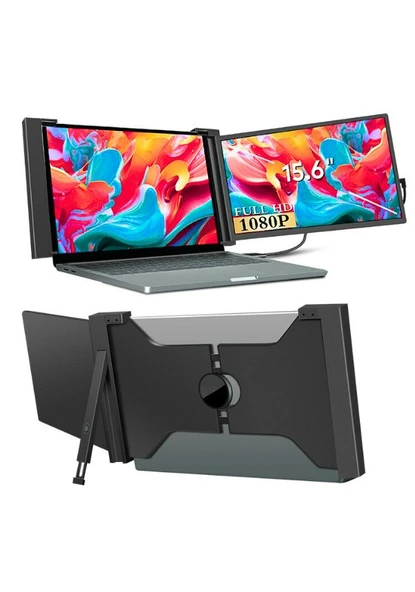 Ultrax 15.6" Tekli Taşınabilir Monitör Çoklu Ekran Fhd Notebook Monitör ürün görseli 1