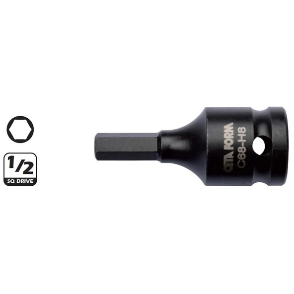 Ceta Form 1/2”Allen Uçlu Havalı Lokma Bits 8 mm - C68-H08 ürün görseli 1