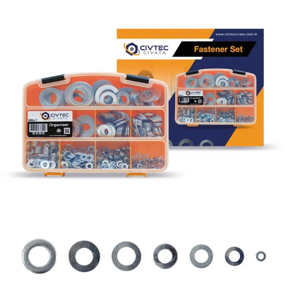 Civtec 1004 Parça 12 Çeşit Din 125 Pul Seti - Takım Çantası TK-10 ürün görseli 1