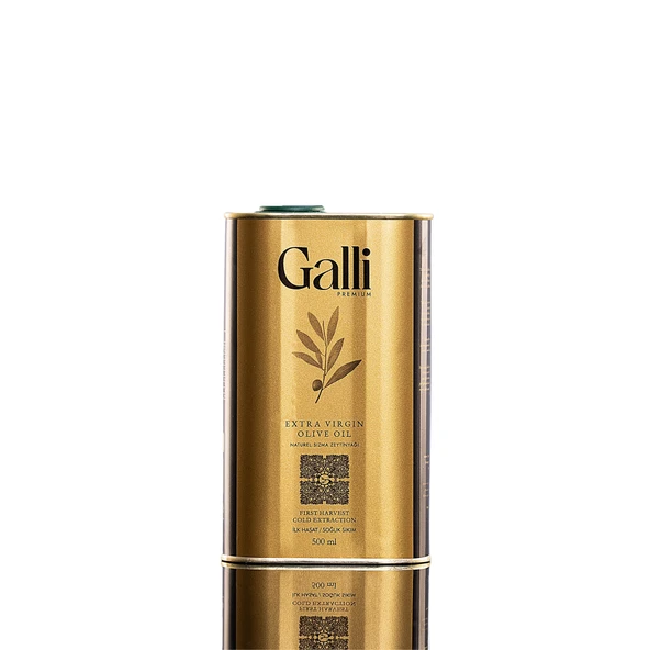 Galli Premium Soğuk Sıkım Natürel Sızma Zeytinyağı 500 ml - İlk Hasat ürün görseli 1