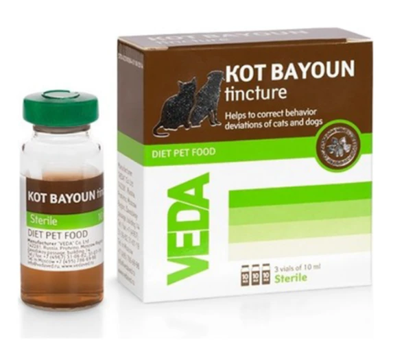 Veda Kot Bayoun Tincture Kedi Köpek Davranış Düzenleyici 3x10ml ürün görseli 1