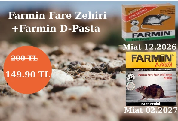 FARMİN FARE ZEHİRİ +FARMİN D-PASTA ürün görseli 1