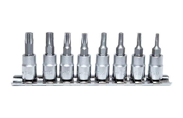 NT Tools NCSET14T 7 Parça 1/4" CR-V Torx Lokma Seti ürün görseli 1