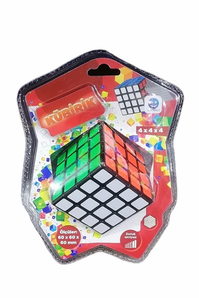 Şeker Adası Kaliteli Kübirik Kübik Küp 4x4x4 Rubik Akıl Ve Zeka Küpü Oyunu- Öğretici Çözüm Kitapçığı Hediyeli ürün görseli 1