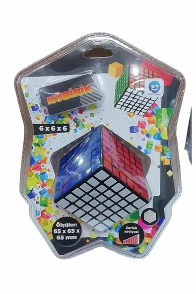 Şeker Adası Kaliteli Kübik Küp 6x6x6 Ru bik Akıl Ve Zeka Küpü Oyunu- Öğretici Çözüm Kitapçığı Hediyeli ürün görseli 1