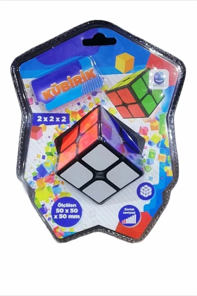 Şeker Adası Kaliteli Kübirik Kübik Küp 2x2x2 Rubik Akıl Ve Zeka Küpü Oyunu- Öğretici Çözüm Kitapçığı Hediyeli ürün görseli 1