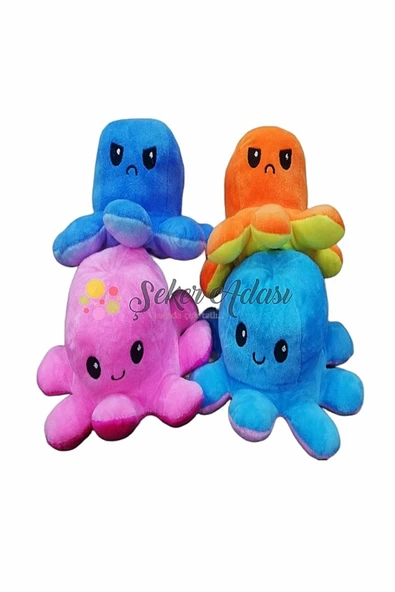 Şeker Adası Peluş Duygulu Ahtapot Oyuncak 14 Cm ürün görseli 1