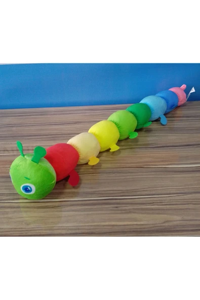 Şeker Adası Peluş Tırtıl Yastık 60 Cm Uyku Arkadaşı--skradapelus33 ürün görseli 1