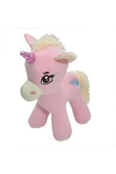 Şeker Adası Sevimli Pembe Peluş Unicorn Pony At 40 Cm ürün görseli 1