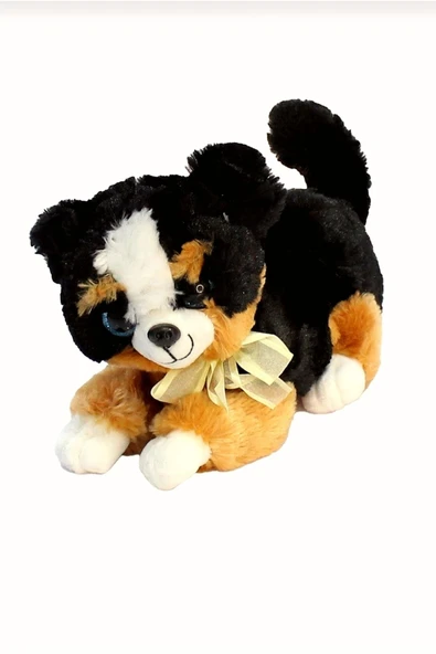 Şeker Adası Sevimli Havlayan Sesli Ala Köpek Peluş Oyuncak 30 Cm ürün görseli 1