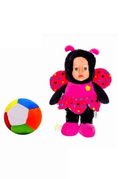 Şeker Adası Peluş Pembe Arı Maya 30 cm ve Peluş Top 12 cm - 2 Ürün 1 Arada Oyuncak ürün görseli 1