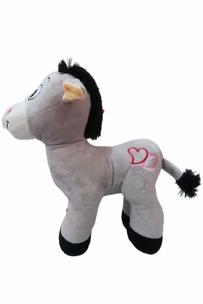 Şeker Adası Oyuncak Yavrulu Ikili 28 Cm Sevimli Peluş Eşek - Uyku Ve Oyun Arkadaşı Hediyelik - Resim 2