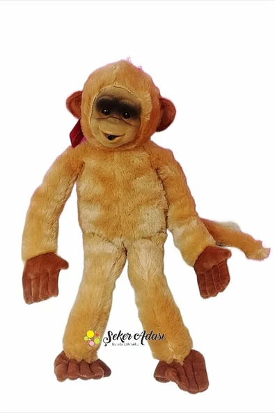 Şeker Adası Sevimli Sensörle Harekete Duyarlı Ses Çıkaran Peluş Maymun 50 Cm Monkey Kukuli ürün görseli 1