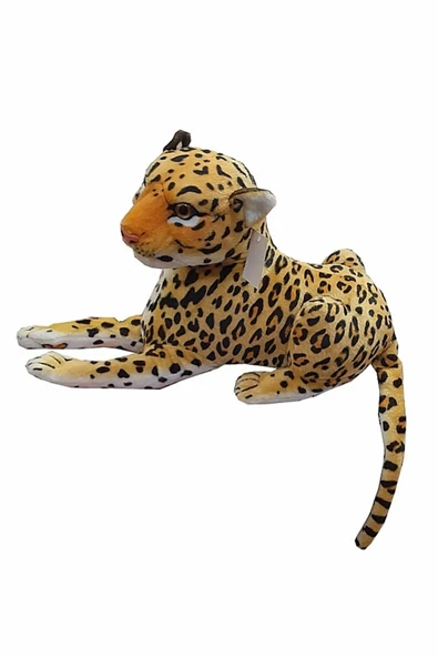 Şeker Adası Sesli Kükreyen Peluş Leopar 30 Cm Küçük Boy Dekoratif Oyuncak Aslan Kaplan ürün görseli 1