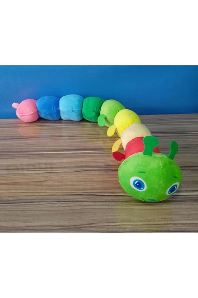 Şeker Adası Yeni Büyük Renkli Tırtıl 75 Cm ürün görseli 1