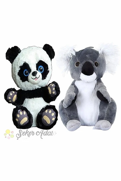 Şeker Adası Kaliteli Peluş Panda Ayı Ve Peluş Koala Oyun Ve Uyku Arkadaşı ürün görseli 1