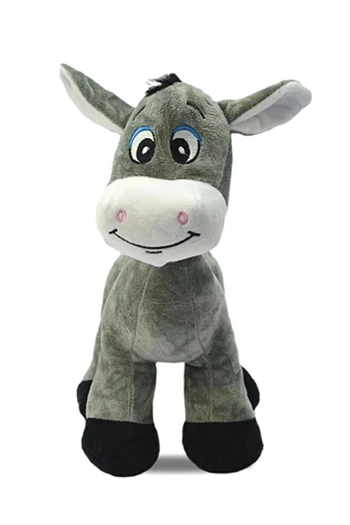Şeker Adası Sevimli Peluş Eşek Zebra Zürafa Zuzu 28 Cm - 3 Lü Uyku Ve Oyun Arkadaşı Peluş Oyuncak Halley - Resim 2