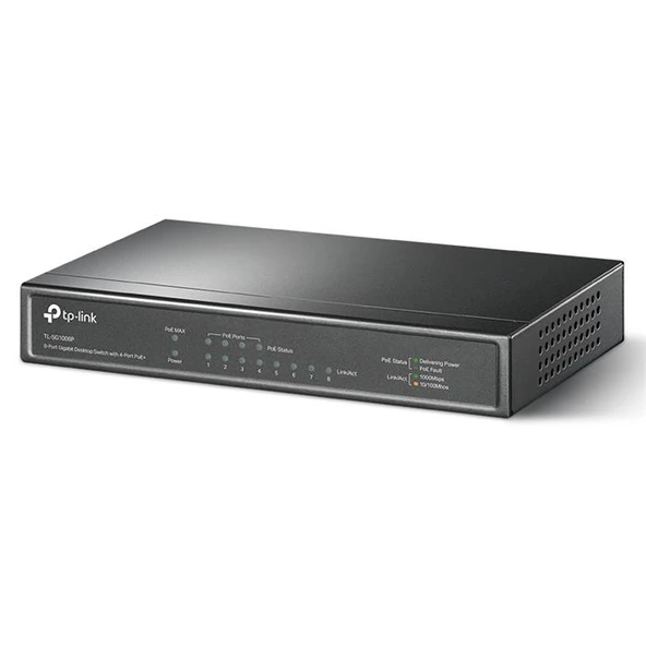TP-Link TL-SF1008P 8 Port 10/100 Mbps Switch ürün görseli 1