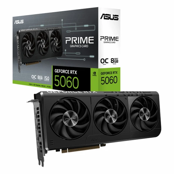 Asus Prime GeForce RTX 5060 OC 8GB GDDR7 128Bit HDMI/DP Ekran Kartı ürün görseli 1