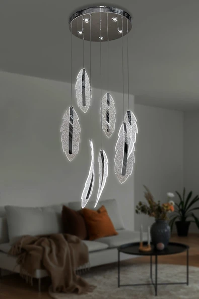 Lunex 7 li Modern Sarkıt Led Avize - Resim 7