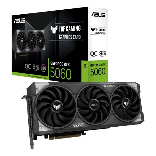 ASUS TUF-RTX5060-O8G-GAMING, 8Gb, 128Bit, GDDR7, 1xHDMI, 3xDP GAMING Ekran Karti ürün görseli 1