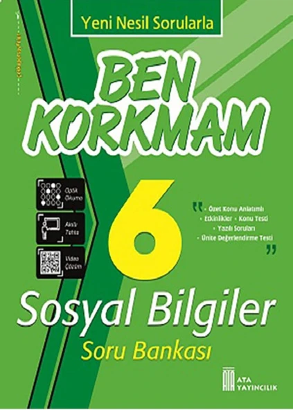 Ata 6.Sınıf Ben Korkmam +Deneme Seti - Resim 2