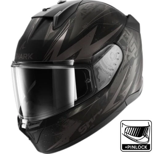 Kask Shark D-Skwal 3 Blast-R Mat Siyah/Gold ürün görseli 1