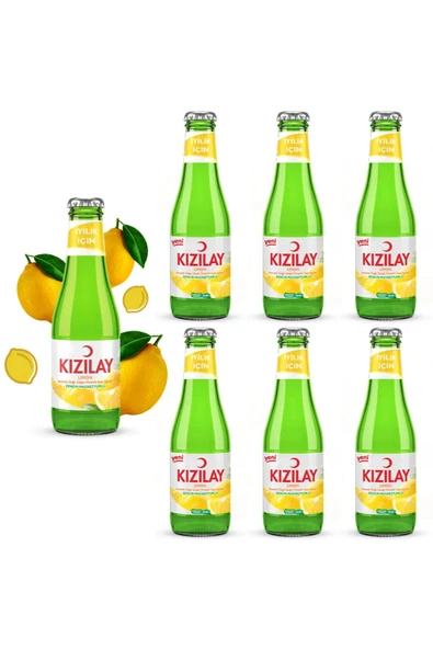 Kızılay Limon Aromalı Maden Suyu 6 Adet 200 ml ürün görseli 1