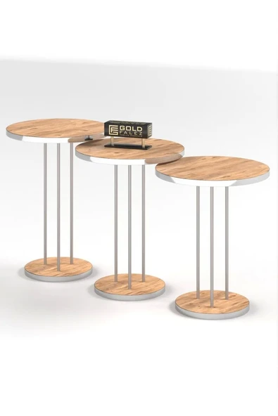 Zigon Sehpa Terra Gümüş Ceviz - Resim 3