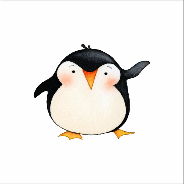 Sevimli Penguen Sticker ürün görseli 1