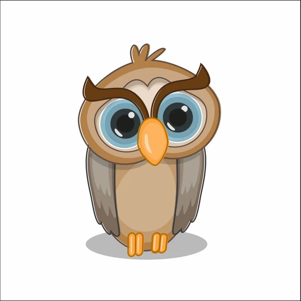 Baykuş Duvar Sticker ürün görseli 1