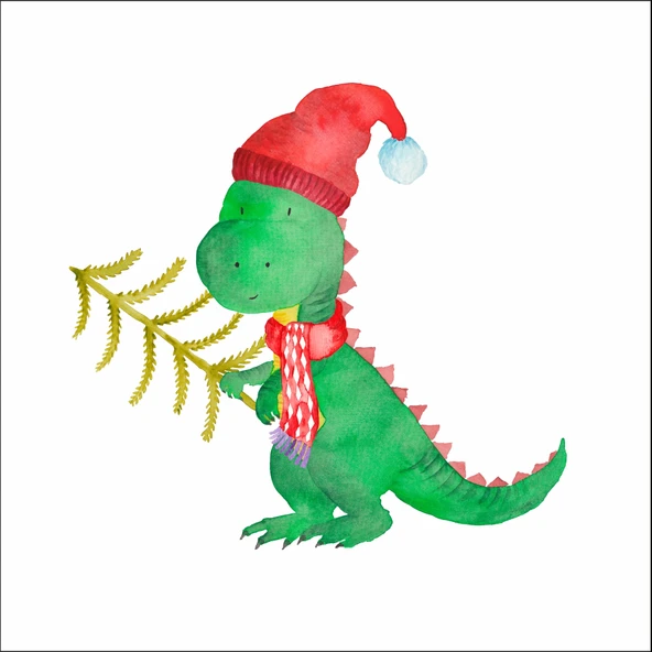 Sevimli Dinazor Duvar Sticker ürün görseli 1