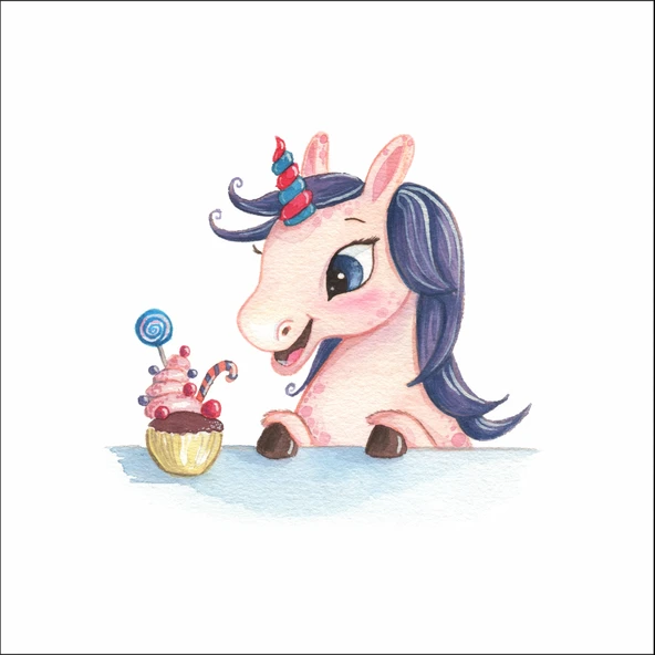 Unicorn Duvar Sticker ürün görseli 1