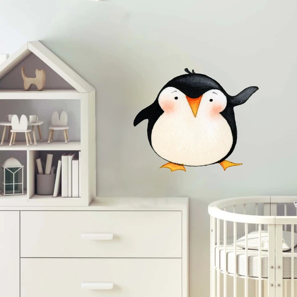 Sevimli Penguen Sticker - Resim 2