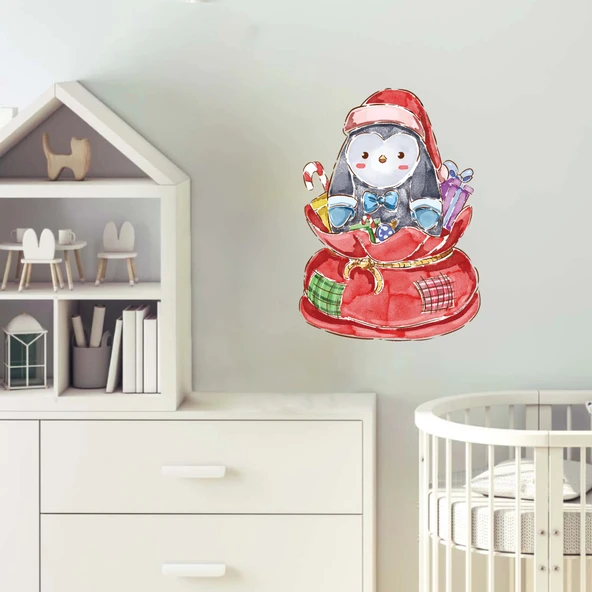 Hediye Penguen Sticker - Resim 2