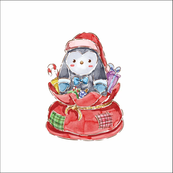 Hediye Penguen Sticker ürün görseli 1