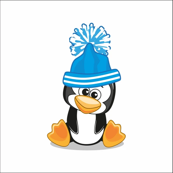 Sevimli Penguen Sticker ürün görseli 1