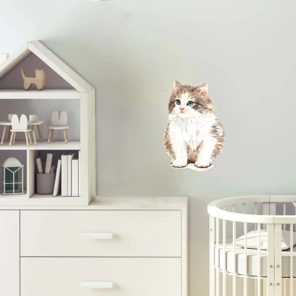 Sevimli Kedi Sticker - Resim 2