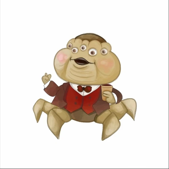 Dört Kollu Canavar Terri & Terry Stickerı ürün görseli 1