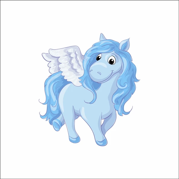 Sevimli Unicorn Sticker 1 ürün görseli 1