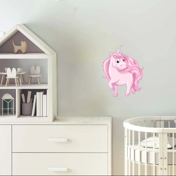 Sevimli Unicorn Sticker - Resim 2
