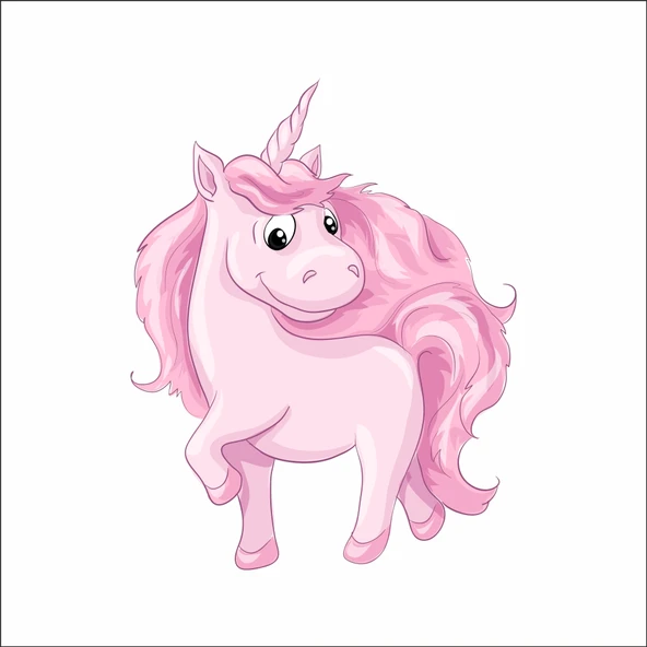 Sevimli Unicorn Sticker ürün görseli 1